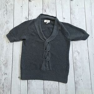 LOFT Womens small cable knit short sleeve sweater
